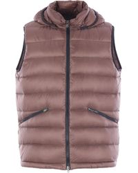 Herno - Hooded Quilted Gilet - Lyst