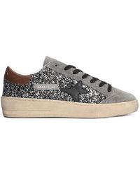 AMA BRAND - Glitter-Embellished Star-Patch Sneakers - Lyst