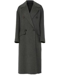 Max Mara - Flap-Pockets Double-Breasted Coat - Lyst