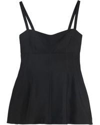 Jil Sander - Sleeveless Bustier Top - Lyst