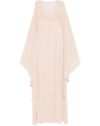 Alberta Ferretti - Ruffled-sleeve Dress - Lyst