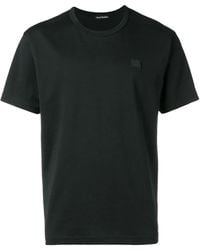 Acne Studios - Face-Patch Crew Neck T-Shirt - Lyst