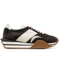 Tom Ford - James Panelled Flatform Sneakers - Lyst