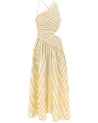Zimmermann - Vestido midi Cascadian a rayas - Lyst