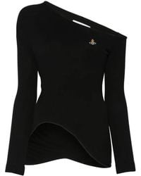 Vivienne Westwood - Orgy One-Shoulder Orb-Embroidered Top - Lyst