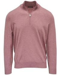 Gran Sasso - Zip-Neck Sweater - Lyst