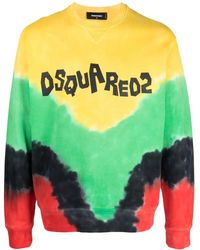 DSquared² - Logo-Print Cotton Sweatshirt - Lyst