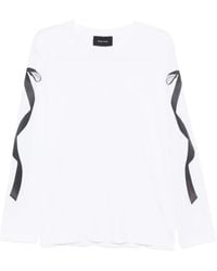 Simone Rocha - T-Shirt Mit Schleifen-Print - Lyst