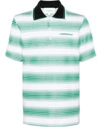 CASABLANCA - Polo A Righe Con Ricamo - Lyst
