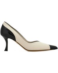 Ferragamo - 70mm Leather Pumps - Lyst