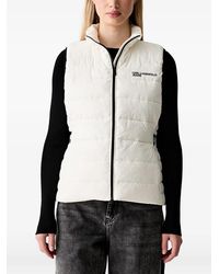 KARL LAGERFELD - Logo-Print Quilted Gilet - Lyst