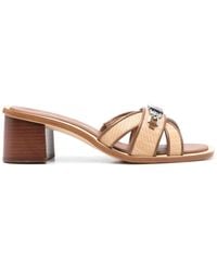 Michael Kors Tiffanie Flat Sandals in White Lyst Canada