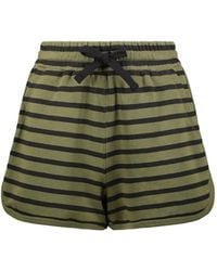 RED Valentino - Striped Drawstring Shorts - Lyst