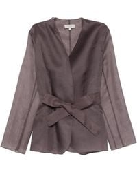 Antonelli - Elia Tie-Belt Jacket - Lyst
