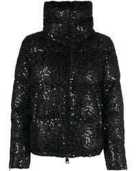 Herno - Doudoune À Ornements De Sequins - Lyst