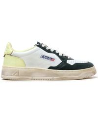Autry - Super Vintage Medalist Leather Sneakers - Lyst