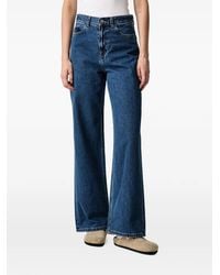 Carhartt - Jane Logo-Patch Wide-Leg Jeans - Lyst