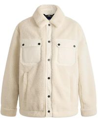 Fusalp - Veste Elstran En Fourrure Artificielle Blanche - Lyst