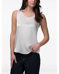 Moorer - Clarion-Skr Wide-Shoulder Tank Top - Lyst