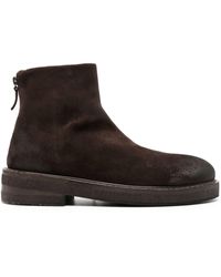 Marsèll - Round-toe Suede Ankle Boots - Lyst