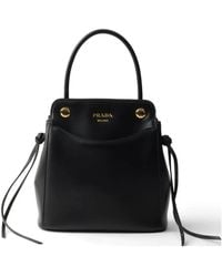 Prada - Carry Mini Leather Handbag - Lyst
