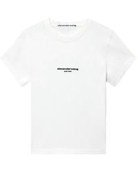 Alexander Wang - T-Shirt En Coton À Logo Imprimé - Lyst