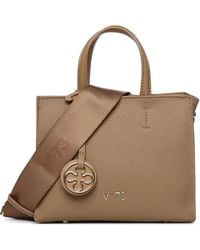 V73 - Handtasche Mit Gekörnter Ledertextur - Lyst
