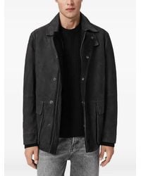 AllSaints - Abrigo Bolton Encerado - Lyst