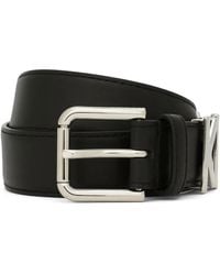 Dolce & Gabbana - Cintura Con Placca Logo - Lyst
