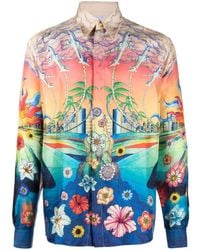 CASABLANCA - グラフィック シルクシャツ - Lyst