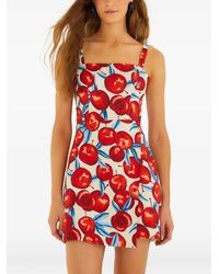FARM Rio - Cherry-Print Mini Dress - Lyst