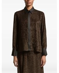 Peserico - Textured-Finish Long-Sleeve Shirt - Lyst