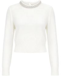 Pinko - Berlino Crystal-Embellished Sweater - Lyst