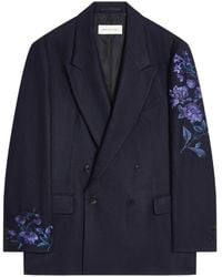 Dries Van Noten - Sakko Mit Blumenstickerei - Lyst