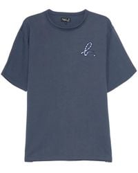 agnès b. - Logo-Embroidered T-Shirt - Lyst
