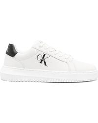 Calvin Klein - Leather Sneaker - Lyst