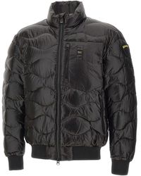 Blauer - Quilted Bomber Jacket - Lyst