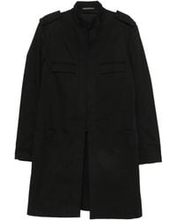 Yohji Yamamoto - Veste À Col Montant Et Épaulettes - Lyst