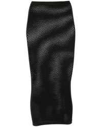 Wardrobe NYC - Rhw Rok Met Web-Patroon - Lyst