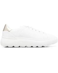 Geox - Spherica Leather Sneakers - Lyst