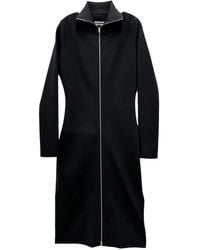 Jil Sander - Zip-Up Long-Sleeved Midi Dress - Lyst