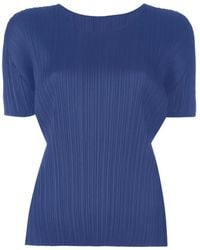Pleats Please Issey Miyake - Pleated Short-Sleeve T-Shirt - Lyst