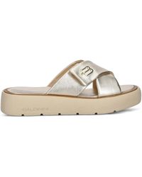 Baldinini - Sandali Slides Con Fasce Incrociate - Lyst