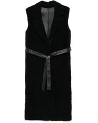 DESA NINETEENSEVENTYTWO - Shearling Sleeveless Coat - Lyst