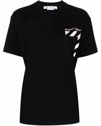 Off-White c/o Virgil Abloh - 'jersey' Print Short-sleeve T-shirt - Lyst