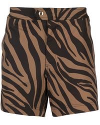 Tom Ford - Zebra-print Swim Shorts - Lyst