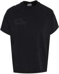 FAMILY FIRST - Slogan-Print Short-Sleeved T-Shirt - Lyst
