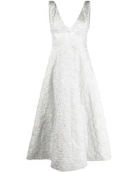Philosophy Di Lorenzo Serafini - Jurk Met Geborduurde Bloemen - Lyst