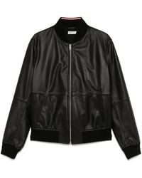 Bally - Leather Bomber Jacket - Lyst