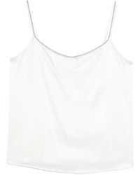 Panicale - Beaded-Strap Top - Lyst